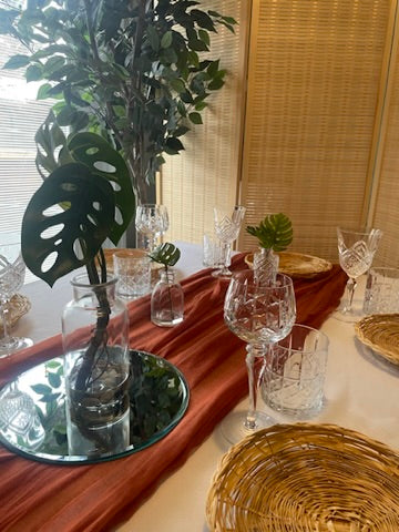 Event decor rental - Premium cheesecloth Table runners