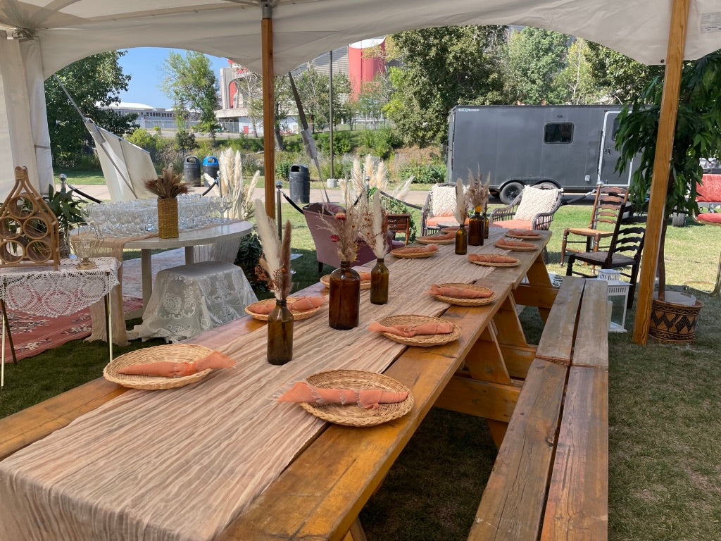 Event decor rental - Premium cheesecloth Table runners