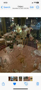 Event decor rentals- Centrepiece options